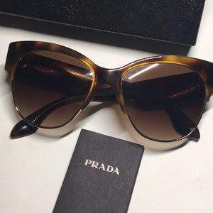 Prada SPR11R Sunglasses Havana tortoise